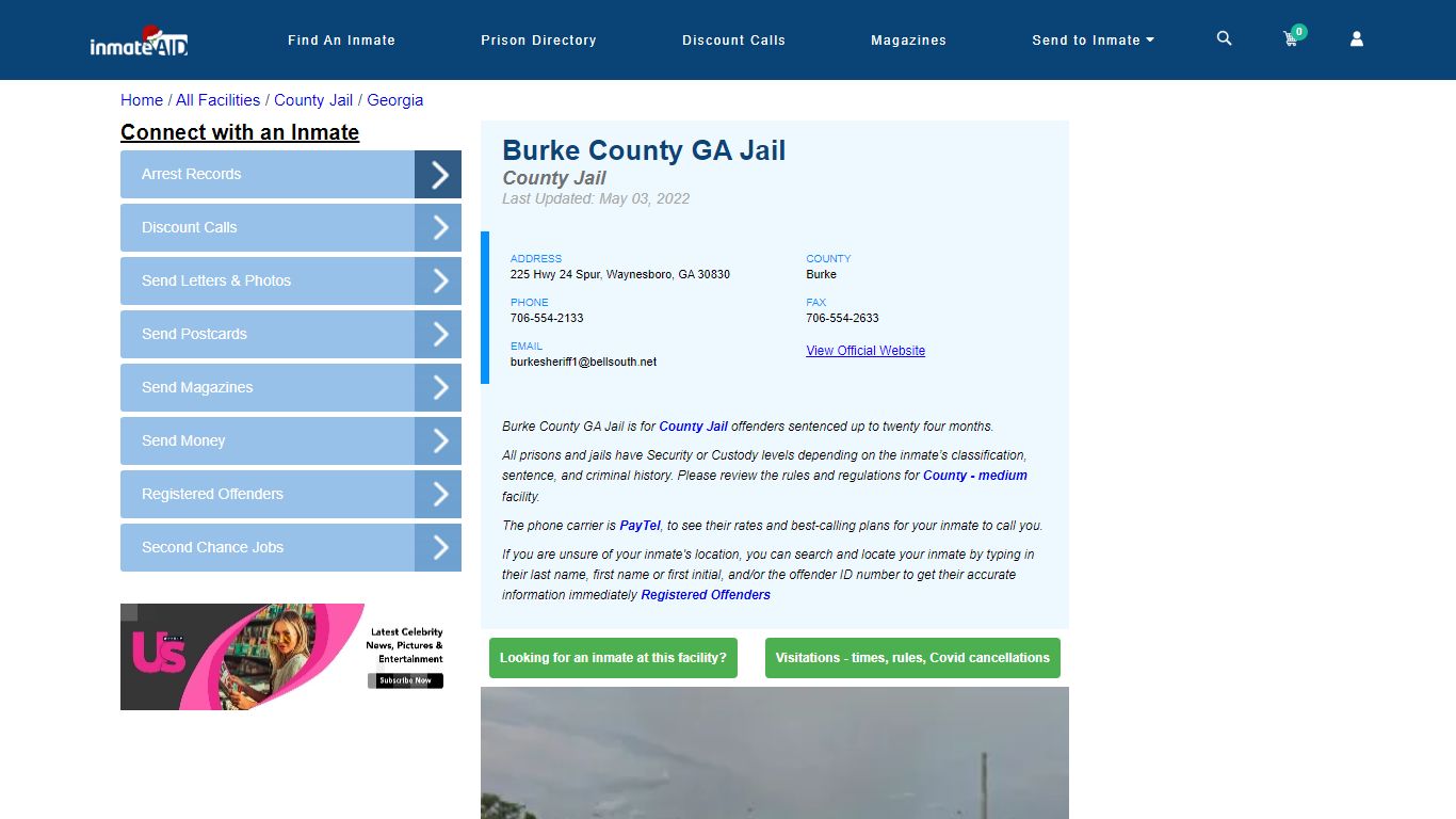 Burke County GA Jail - Inmate Locator - Waynesboro, GA